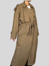 Beige Long Trench Coat