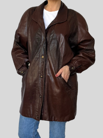 Vintage Brown leather jacket