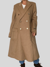 Wool Brown Long Coat