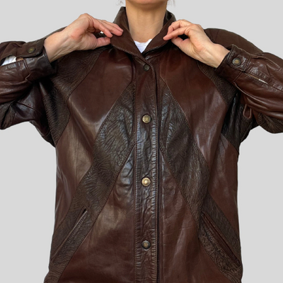 Vintage Brown leather jacket