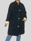 Leather Sherpa Blue Jacket