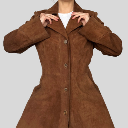 Vintage Long Suede Jacket
