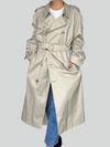 Vintage Ivory Trench Coat