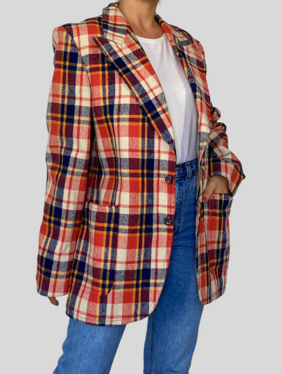 Preppy Plaid Blazer