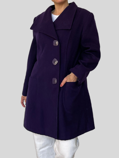 Vintage Woman Purple Jacket