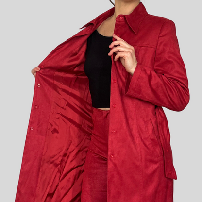 Vintage Two pieces Burgundy Suit