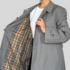 Gray Long Trench Coat