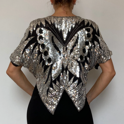 Silk Sequins Blouse