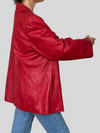 Vintage Red leather blazer