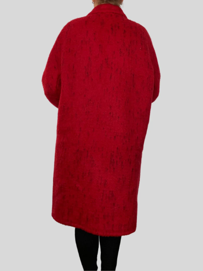 Red Long Wool Coat