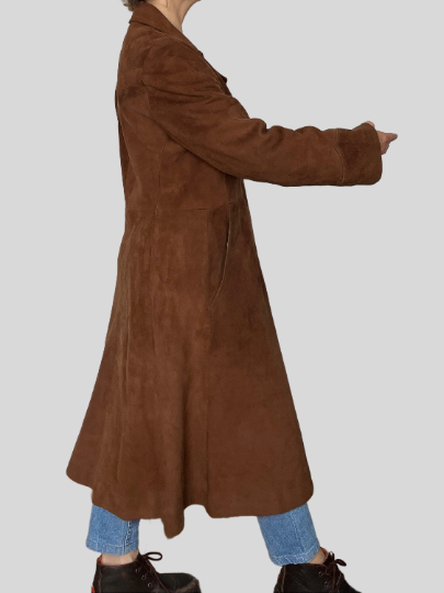 Vintage Long Suede Jacket