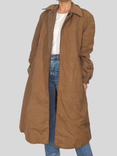 Reversible Long Trench Coat