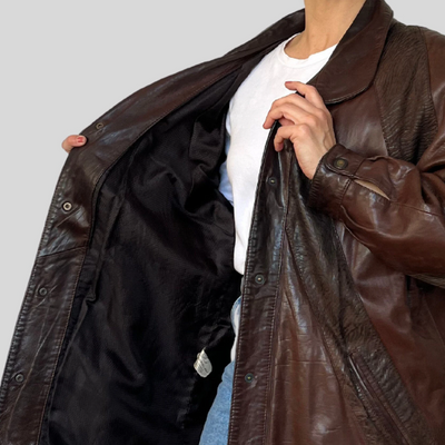 Vintage Brown leather jacket