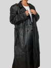 Black Leather Trench Coat