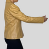 Yellow Leather Blazer