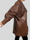 Brown leather jacket