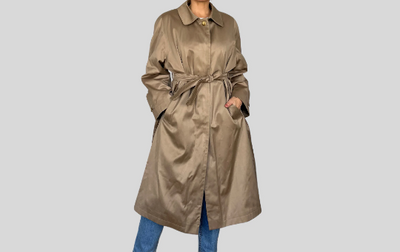 Semi satin Trench Coat