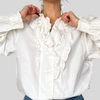 Vintage Folk Ruffled Blouse