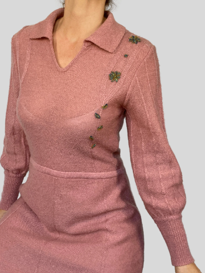 Wool Old Pink dress