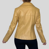 Yellow Leather Blazer