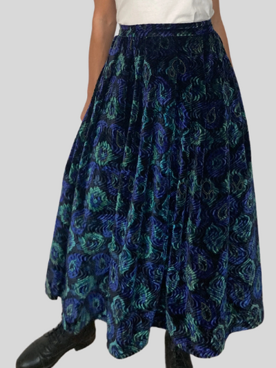 Velvet Maxi Skirt