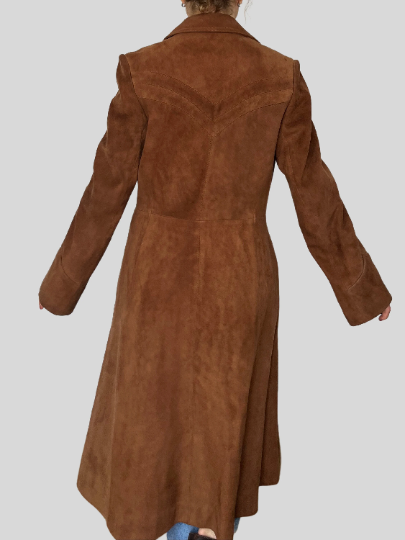 Vintage Long Suede Jacket