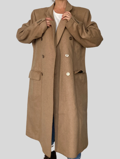 Wool Brown Long Coat