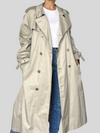 Vintage Ivory Trench Coat