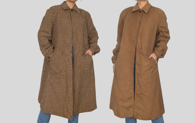 Reversible Long Trench Coat