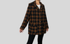 Plaid Wool Coat