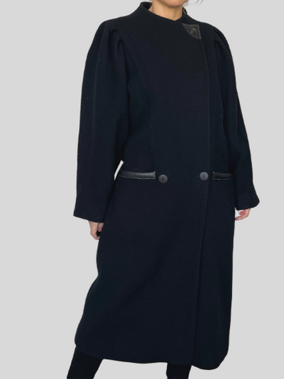 Black Wool Long Coat