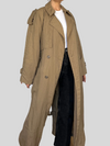 Beige Long Trench Coat