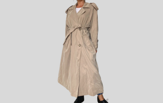 Green Lightweight Trench Coat