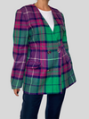 Plaid Wool Blazer