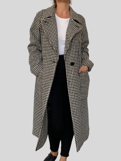 Prince of Wales Wool Coat
