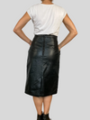 Leather Skirt With Pockets