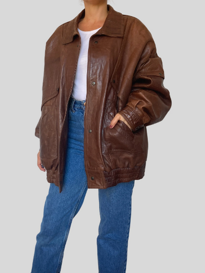 Brown Bomber jacket