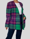 Plaid Wool Blazer