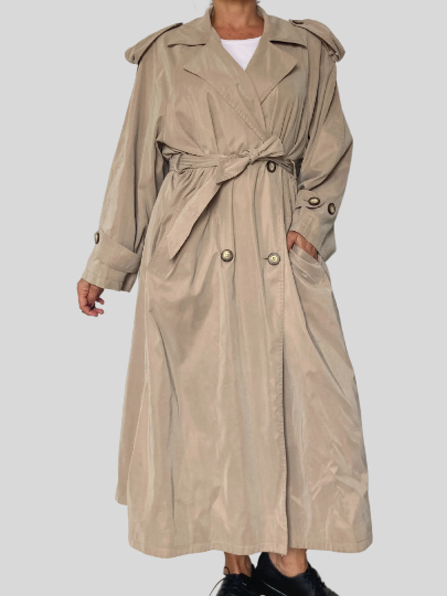 Green Lightweight Trench Coat