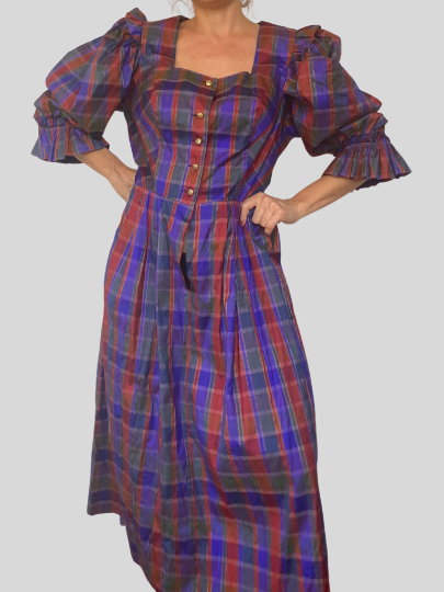 Folk Silk Dress