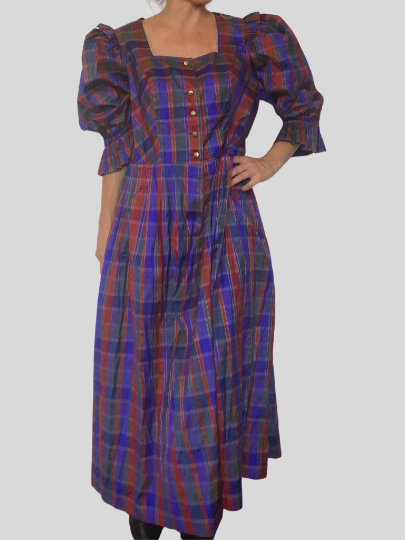 Folk Silk Dress