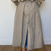 Beige Long Trench Coat