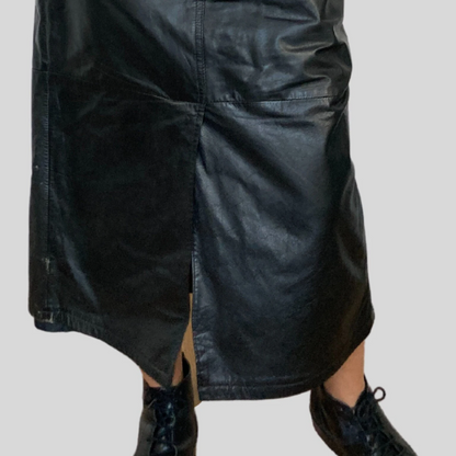 Leather Pencil Skirt With Pockets