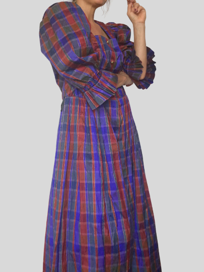 Folk Silk Dress