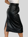 Leather Pencil Skirt With Pockets