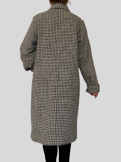 Prince of Wales Wool Coat