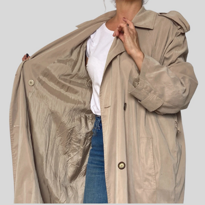 Green Lightweight Trench Coat
