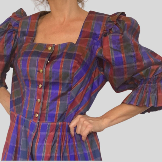Folk Silk Dress