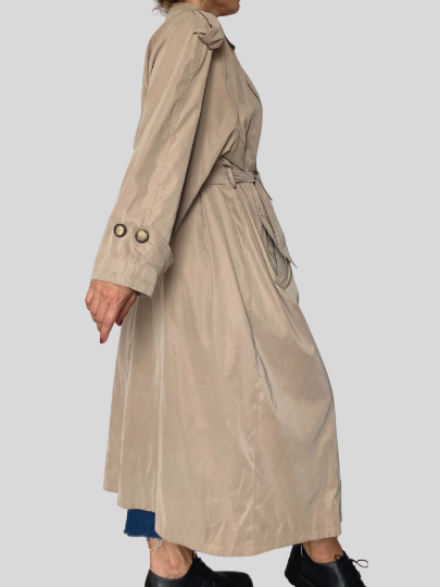 Green Lightweight Trench Coat