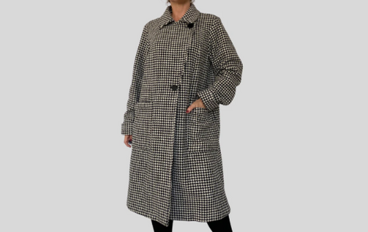 Prince of Wales Wool Coat